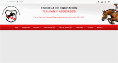 Desktop Screenshot of escuelaequitaciontlalpan.com