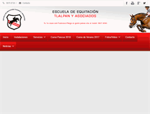 Tablet Screenshot of escuelaequitaciontlalpan.com